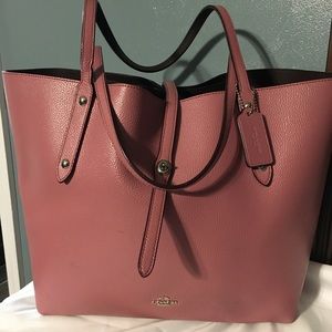 Coach Market Tote Bag Glitter Rose Pink